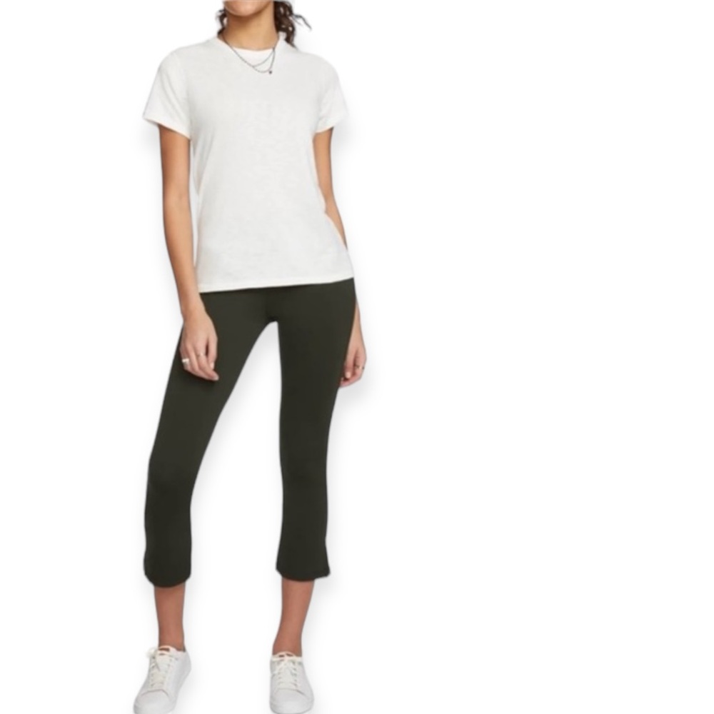 American Giant Black Cropped Pants